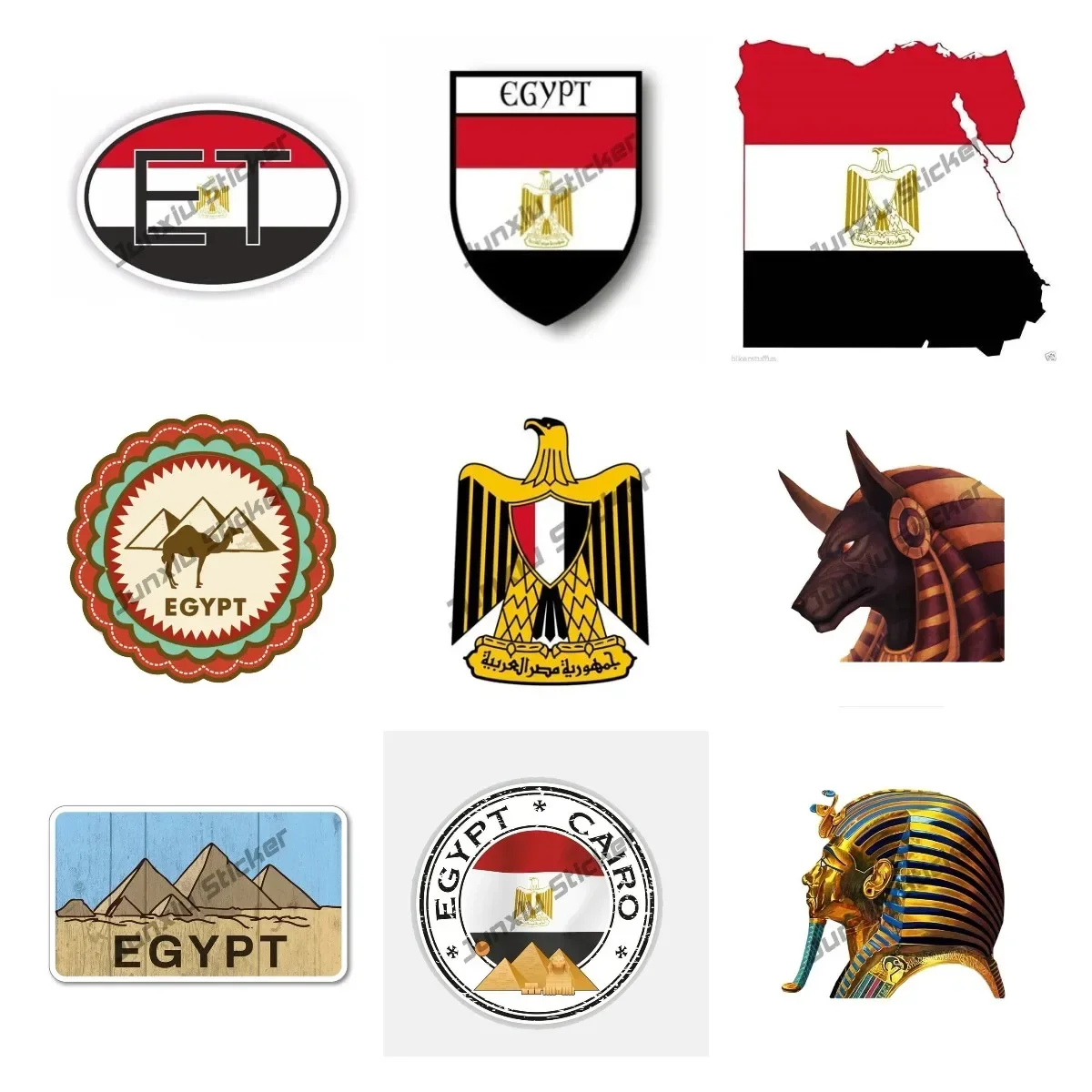 Travel Accessories Egypt - Egypt Flag Decal Sticker Egypt Travel