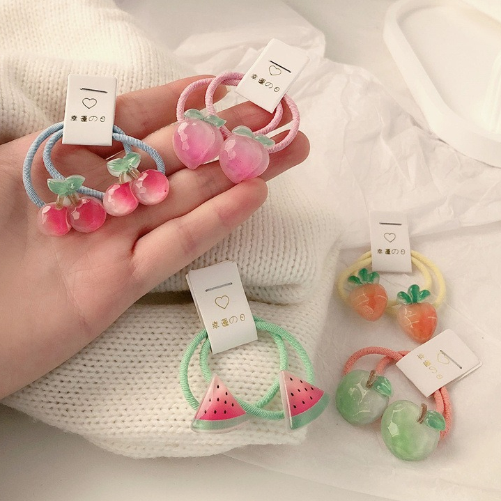 Travel Accessories With Baby - Kids Carrot Hair Ties 5 Pair