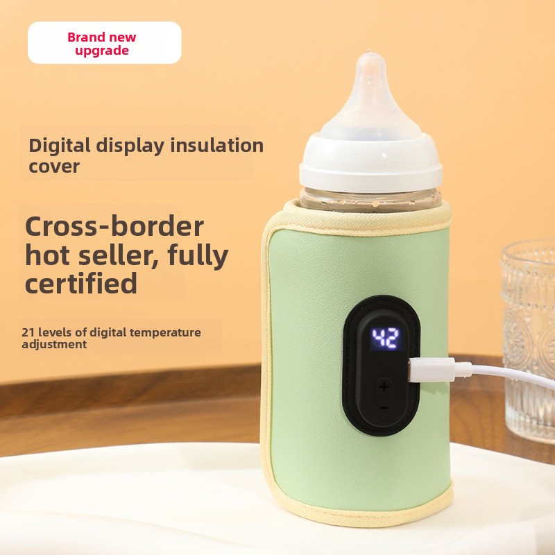 Travel Accessories For 2 Year Old - Portable Digital Display Baby Bottle Warmer
