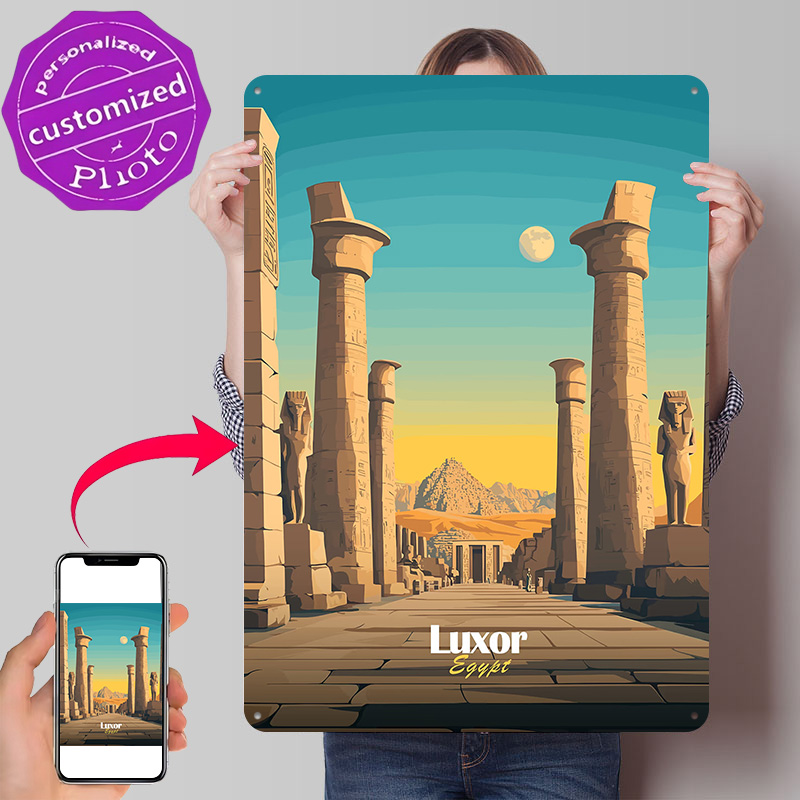 Travel Accessories Egypt - Luxor Egypt Travel Metal Poster Perfect