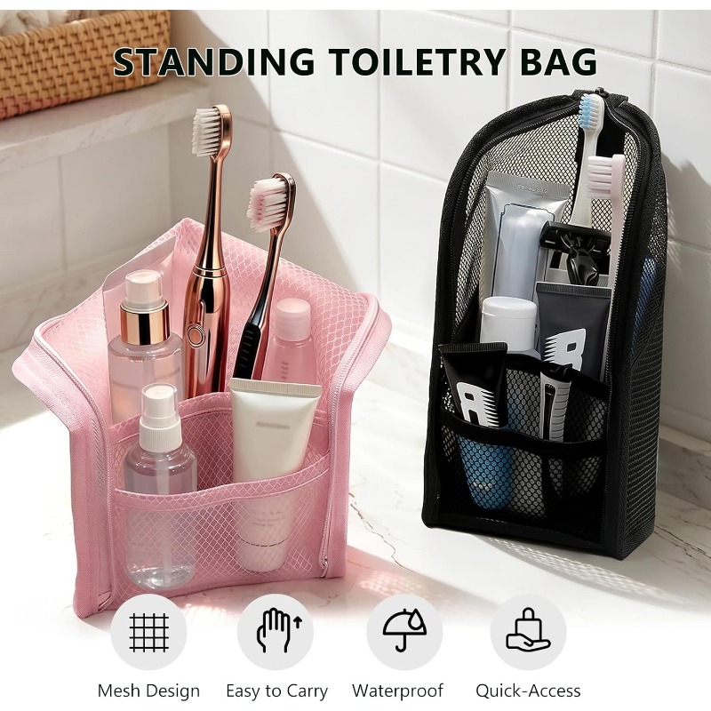 Mesh Toiletry Bag Breathable Q - Travel Accessories review and price