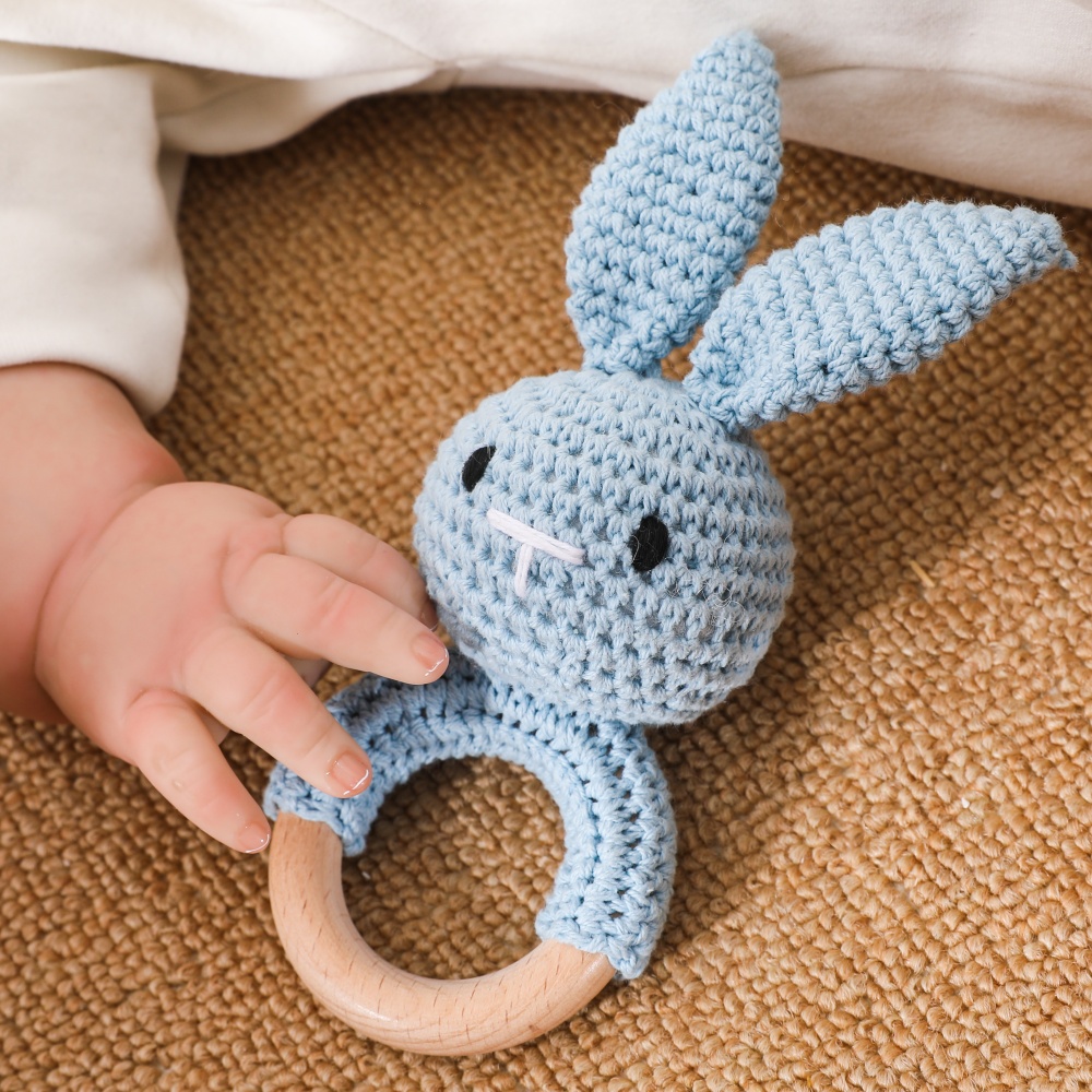 Wooden Baby Rattle Toy Handmad - Travel Accessories For 2 Year Old review and price