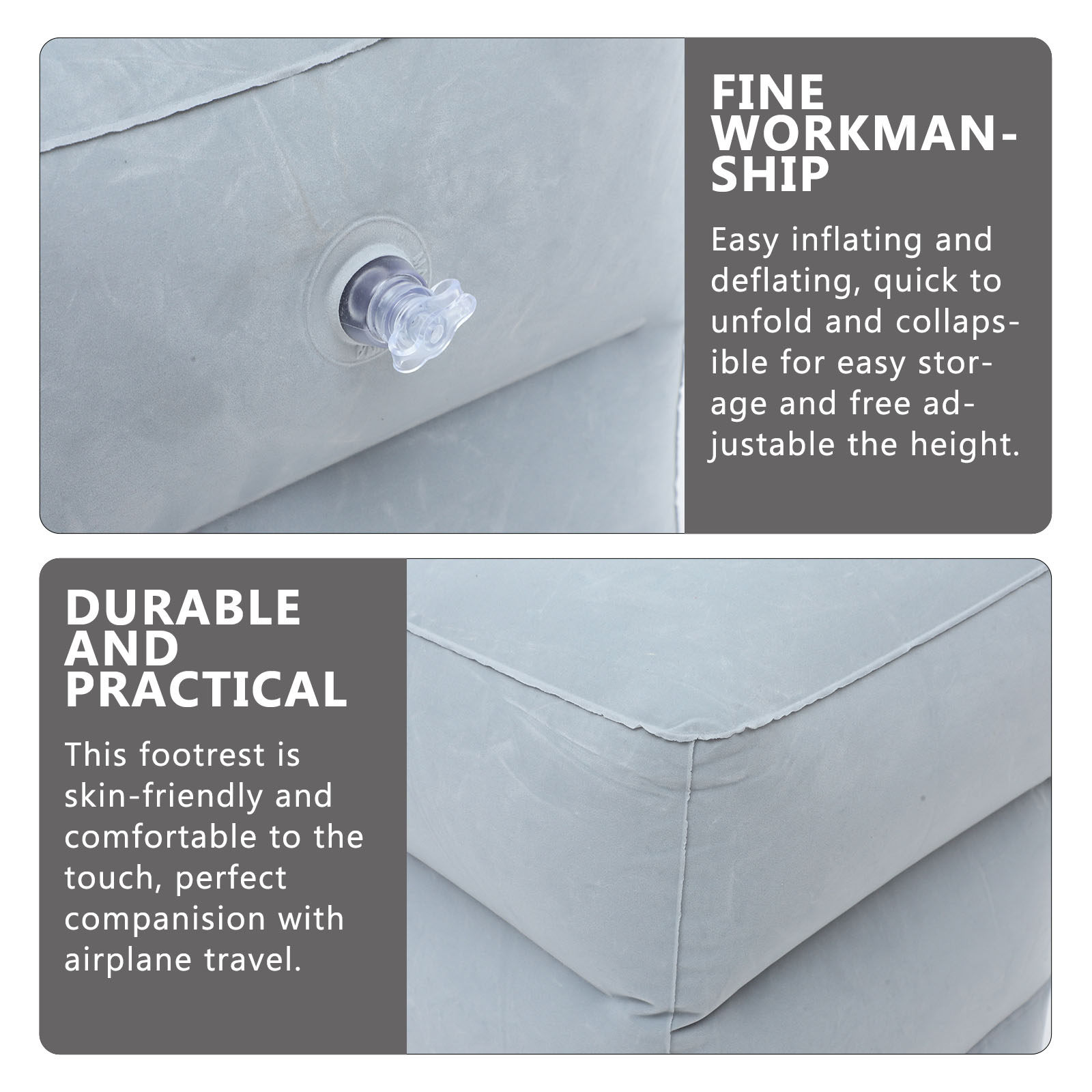 1Set Inflatable Foot Rest Pill - Travel Accessories Pillow review and price