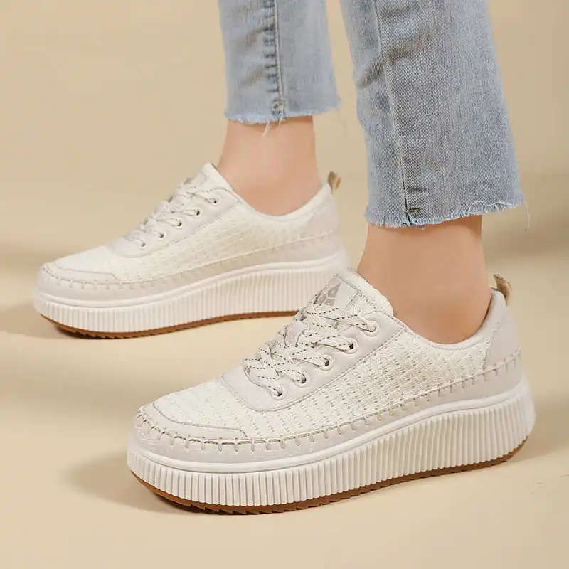 Brown Shoes Woman Flats Autumn - Travel Accessories Vietnam review and price