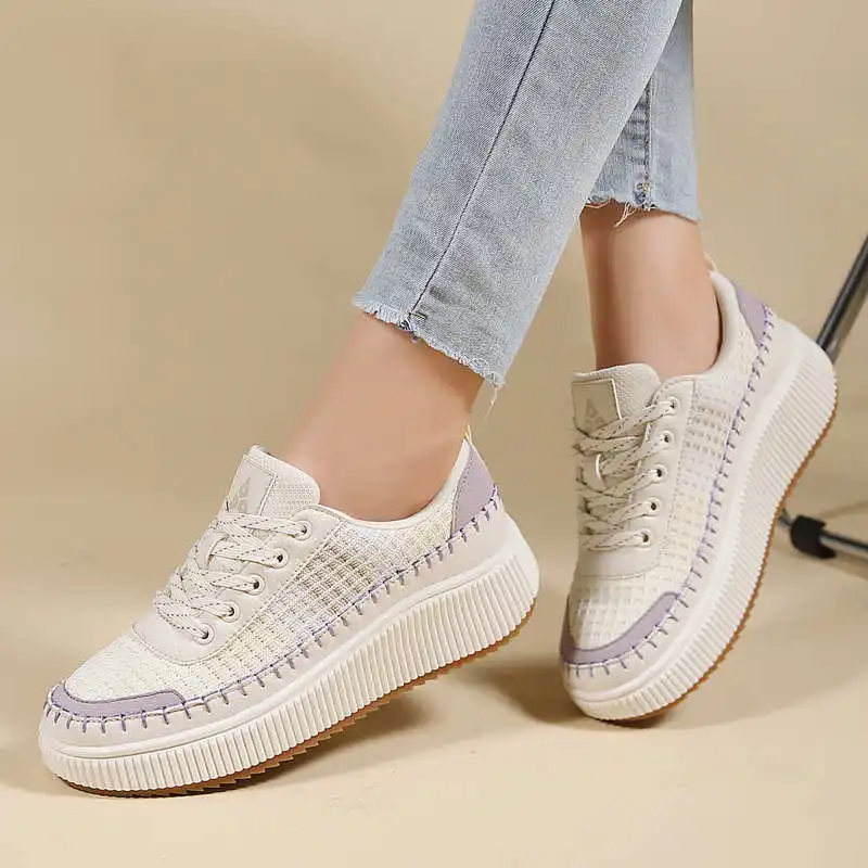 Brown Shoes Woman Flats Autumn - Travel Accessories Vietnam review and price
