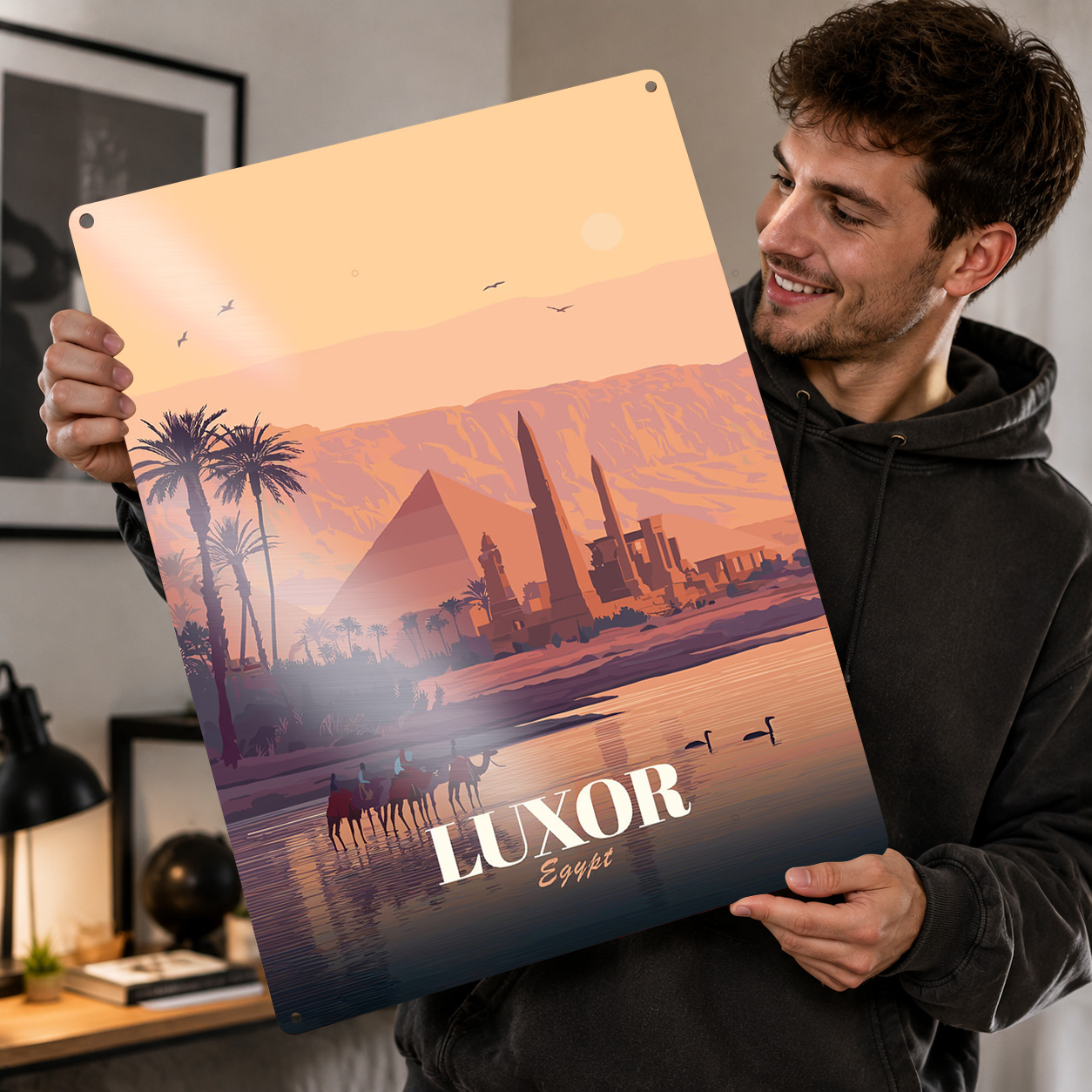 Luxor Egypt Travel Metal Poste - Travel Accessories Egypt review and price