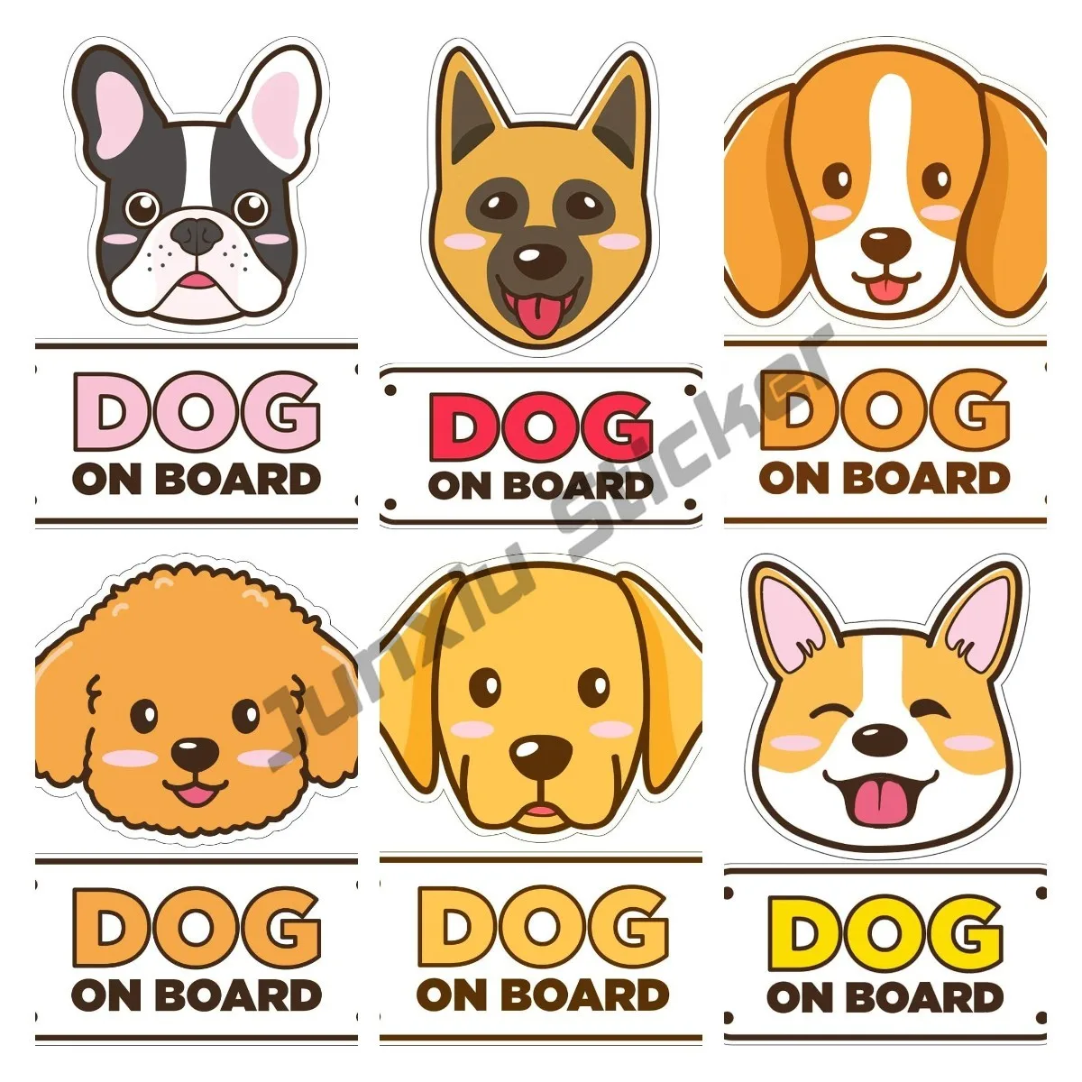 Dog on Board Car Sticker Bumpe - Travel Accessories Online review and price