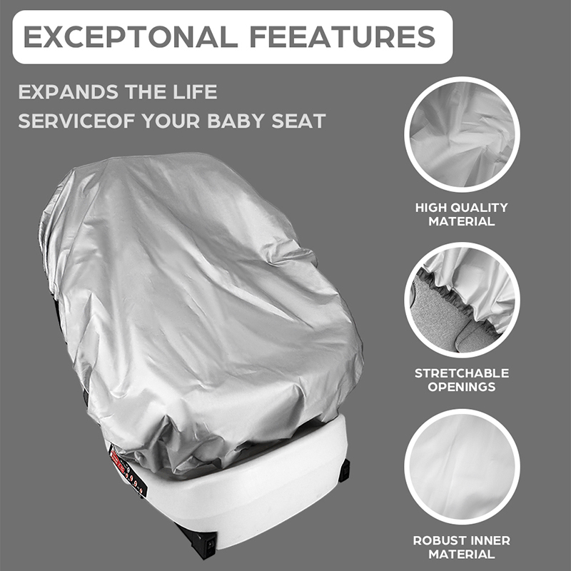 1PC Silver  Baby Car Seat Sun  - Travel Accessories For 2 Year Old review and price