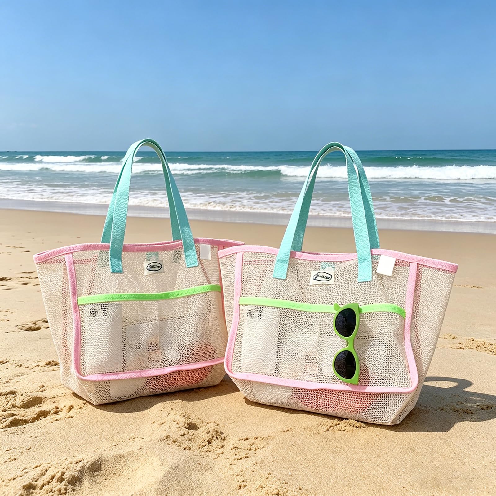 Beach Bags for Women Colorful  - Travel Accessories review and price