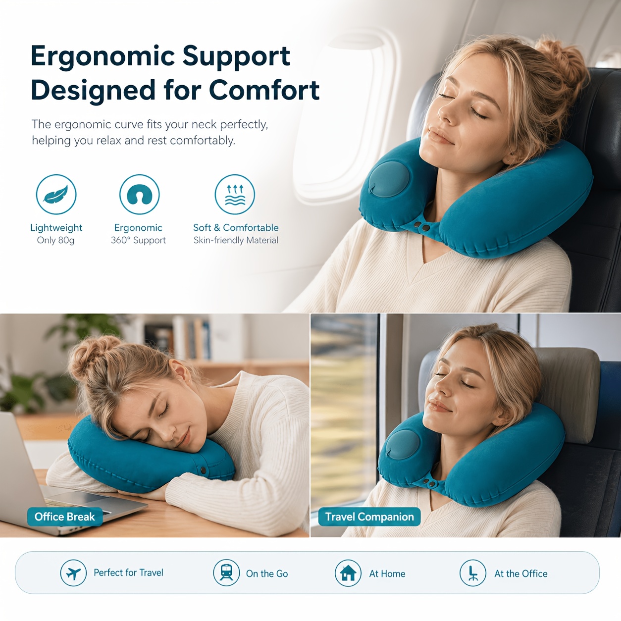 SPDJUMPER Inflatable Travel Ne - Travel Accessories Pillow review and price