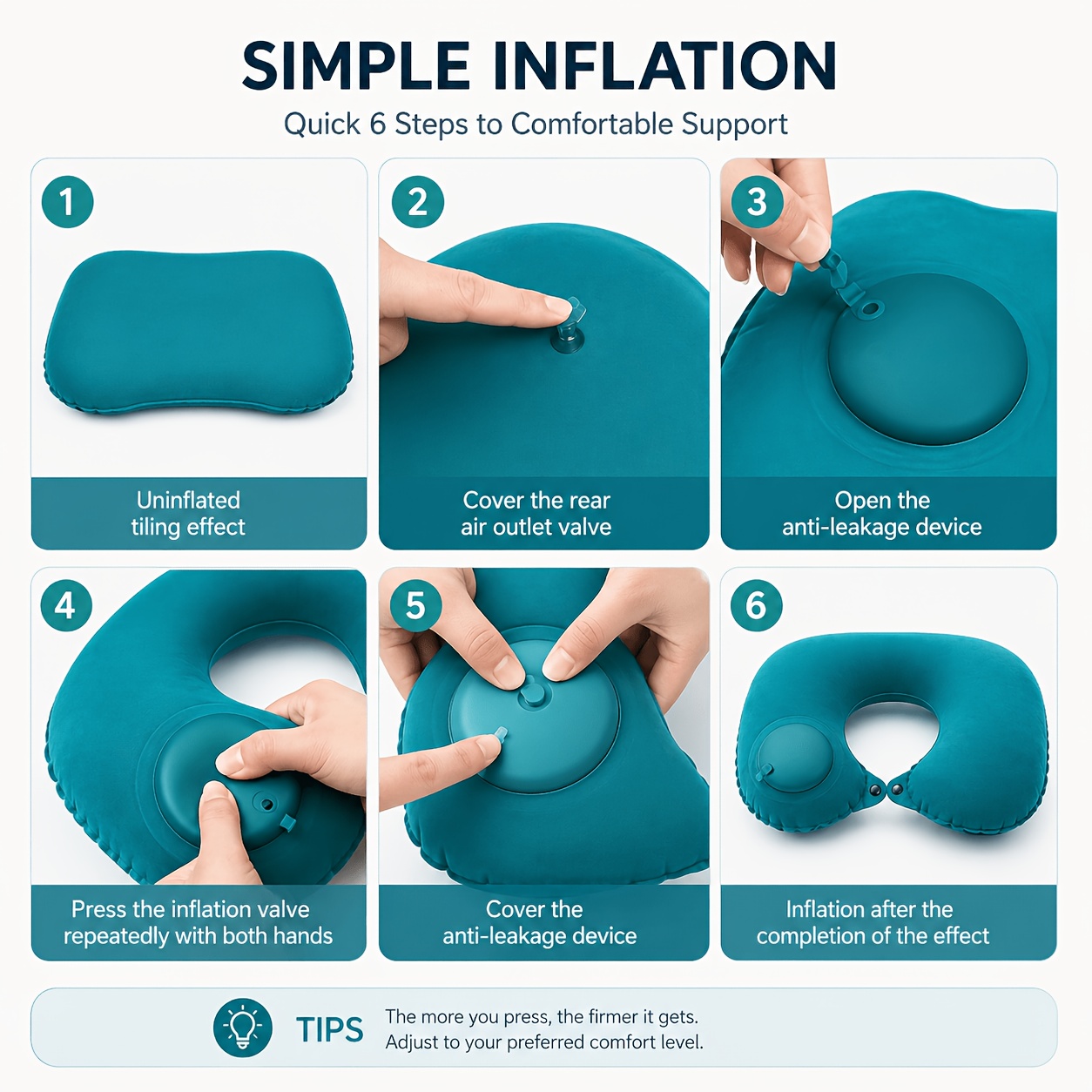 SPDJUMPER Inflatable Travel Ne - Travel Accessories Pillow review and price