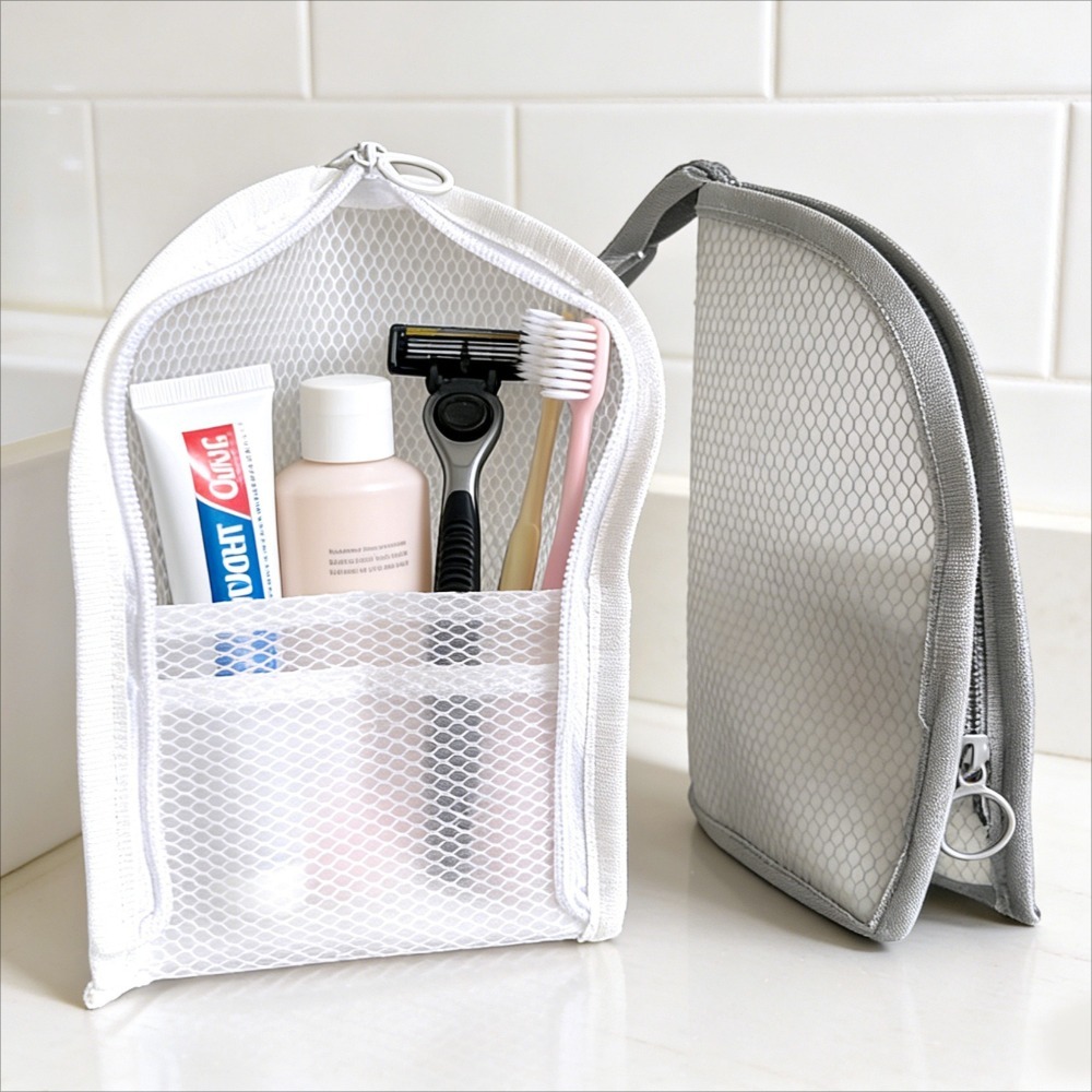 Mesh Toiletry Bag Breathable Q - Travel Accessories review and price