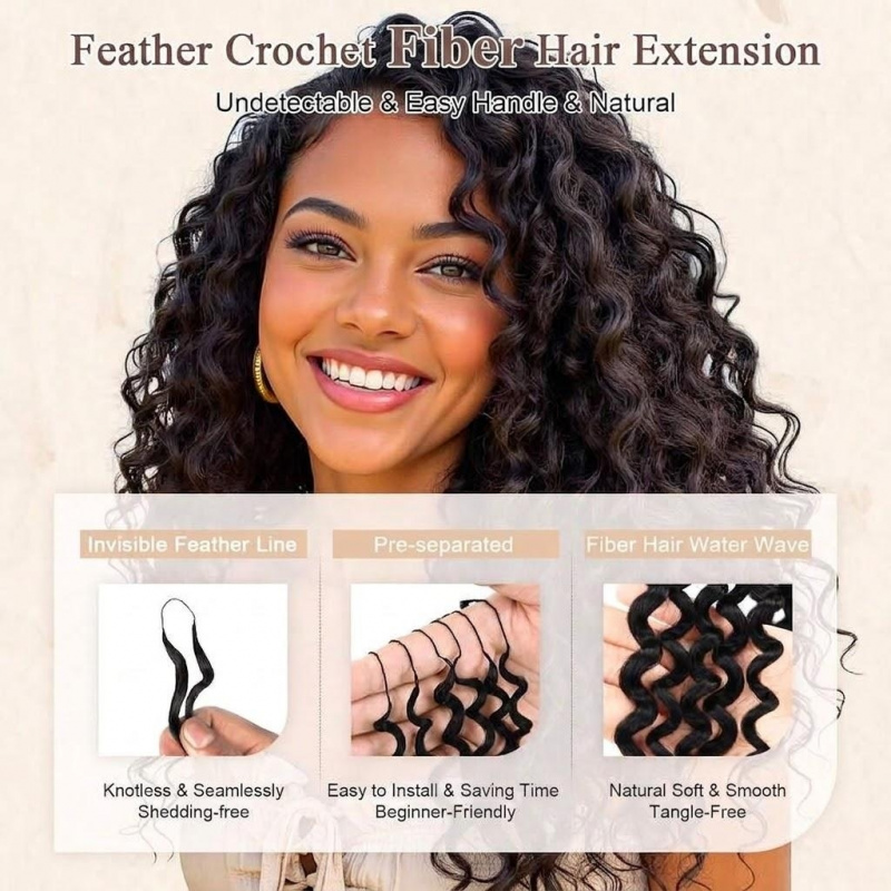 Water Wave Synthetic Feather C - Travel Accessories For Women review and price