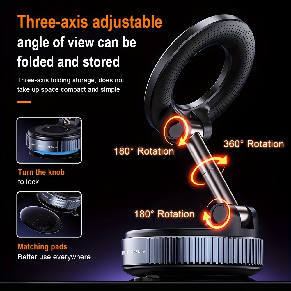 Suction Cup Magnetic Phone Hol - Travel Accessories Online review and price
